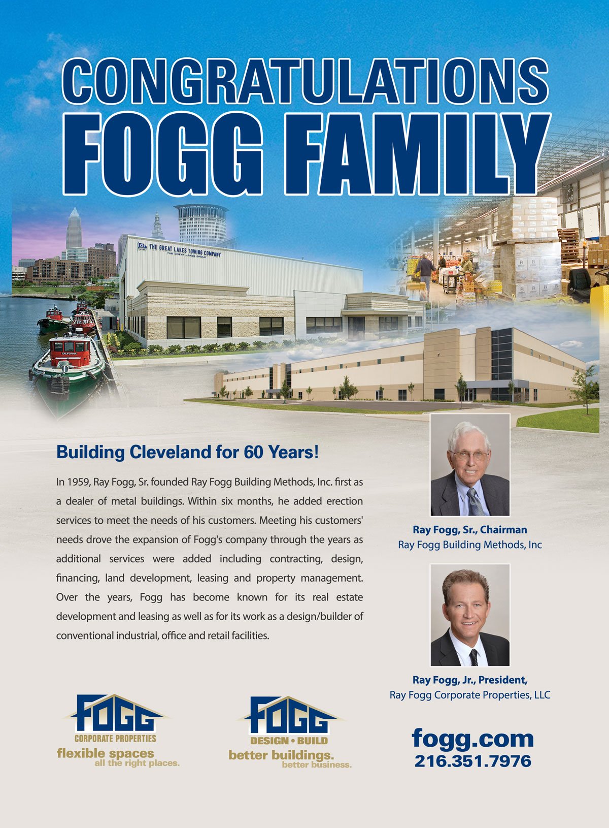 Fogg 60 Years Print Ad
